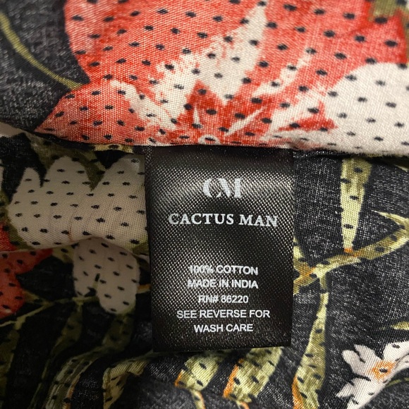 Cactus Man Brand Men Hawaiian shirt Size Medium - Picture 8 of 9